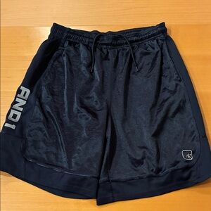 AND1 Men's Dark Blue Athletic Shorts